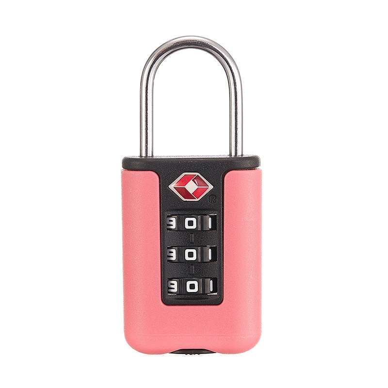 TSA Customs Code Lock Travel Luggage Lock Mini Contrast Color Design Combination Padlock(Purple Blue
