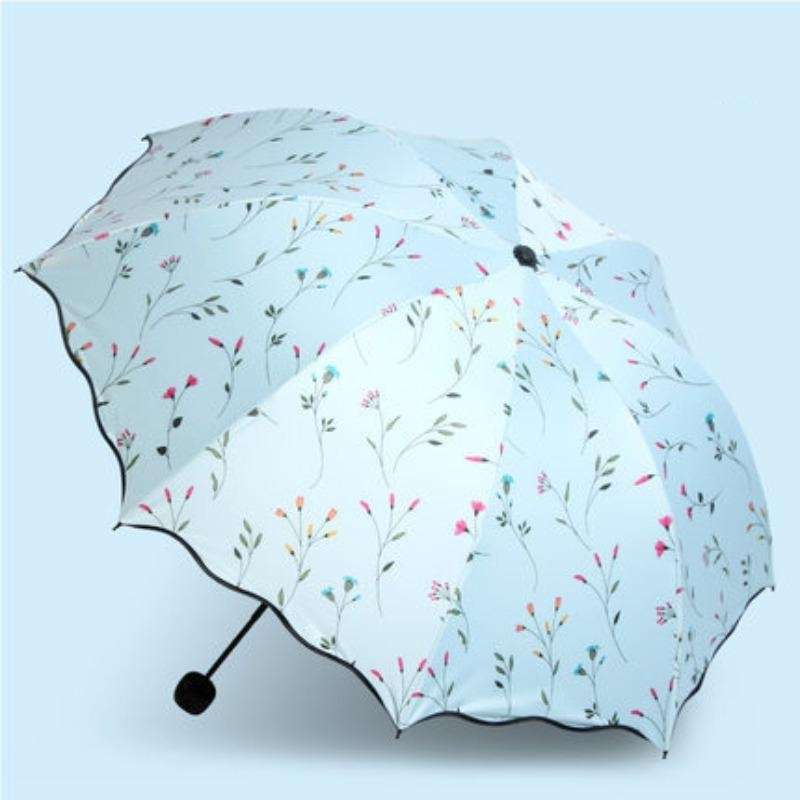 Folding Simple Dual-Purpose Sun Umbrella(White)