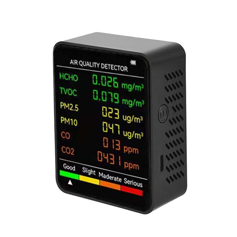 PM2.5/PM10 Air Quality Detector Indoor Air Quality Monitor(White)