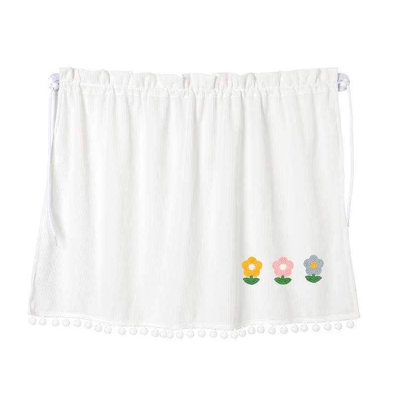 Car Sun Protection Blackout Curtain Cartoon Sunshade Curtain, Pattern: Yellow Pink Blue Flower