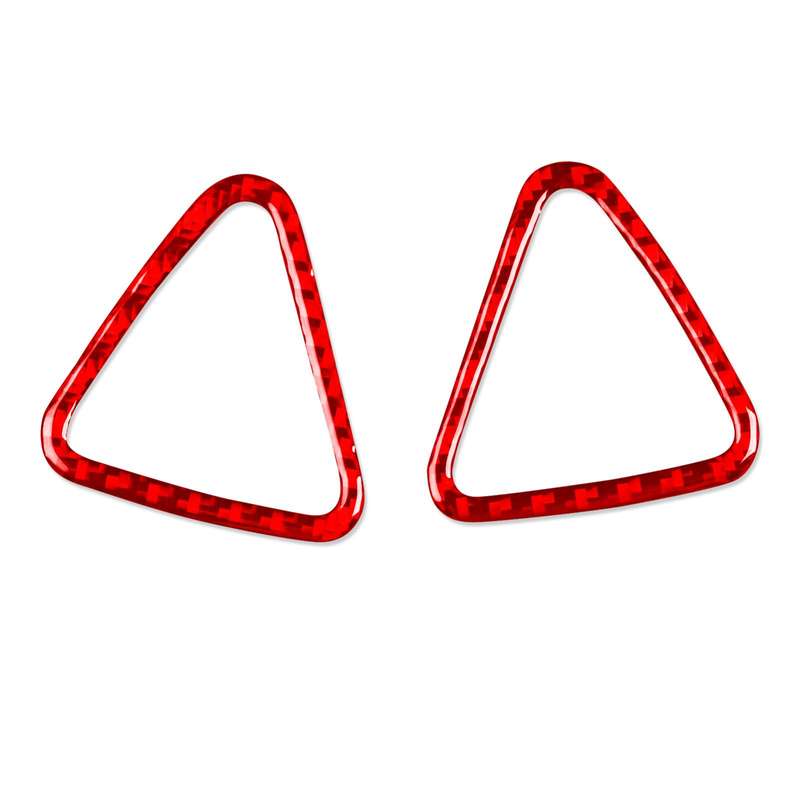 For Chevrolet Malibu 2016-2024 2pcs /Set Left-hand Drive Instrument Vent Decorative Sticker(Red)