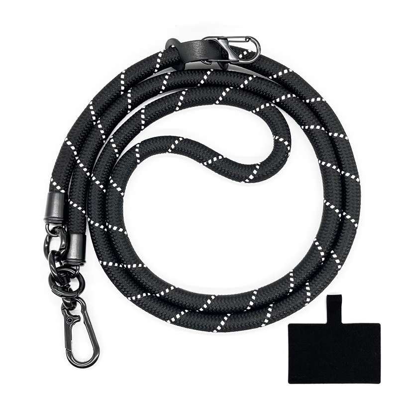 10mm Thick Rope Mobile Phone Lanyard Spacer Adjustable Anti Theft Phone Strap(NO.13 Camel Color)