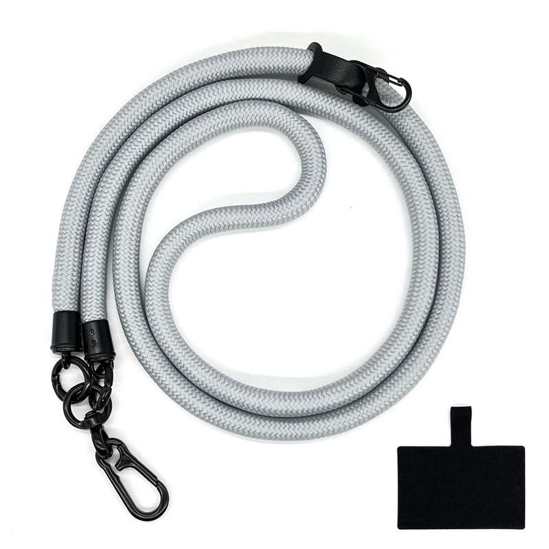 10mm Thick Rope Mobile Phone Lanyard Spacer Adjustable Anti Theft Phone Strap(NO.13 Camel Color)