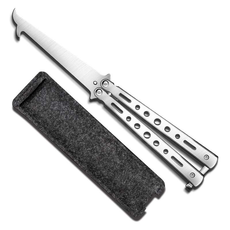 Folding Stone Clearing Hook Safety Hammer Portable Car Tire Cleaning Tool Set(Silver)