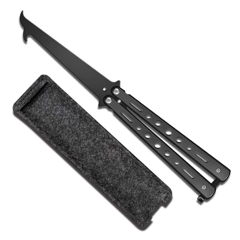 Folding Stone Clearing Hook Safety Hammer Portable Car Tire Cleaning Tool Set(Black)