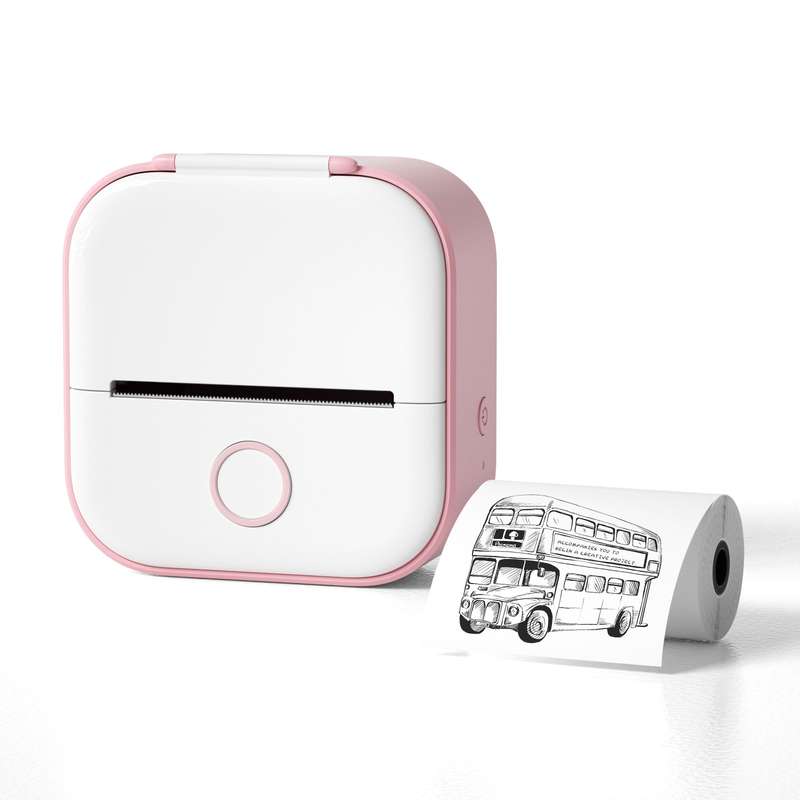 Phomemo T02 Standard Error Mini Pocket Small Portable Bluetooth Phone Photo Label Thermal Printer(Wh