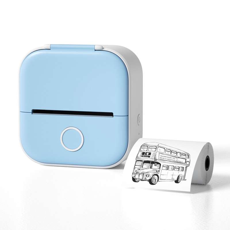 Phomemo T02 Standard Error Mini Pocket Small Portable Bluetooth Phone Photo Label Thermal Printer(Wh