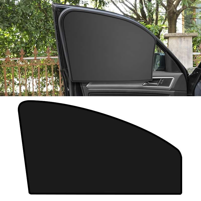 Heat-insulating Opaque Vinyl Coated Magnetic Car Curtains, Style: Full Blackout Principal Drive