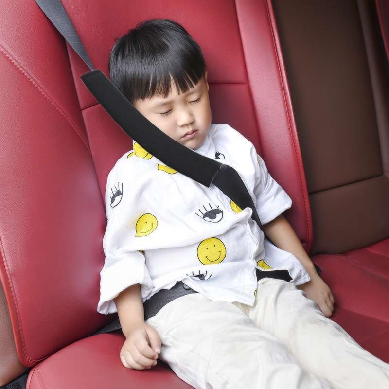 Car Seat Belts Soft Plush Shoulder Pads(Black)