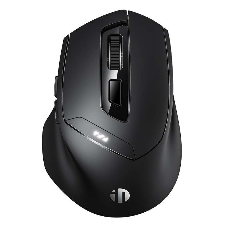Inphic DR01 Bluetooth 3 Mode Wireless Mouse Charging Quiet Office Game Laptop Computer Home Use(Blac