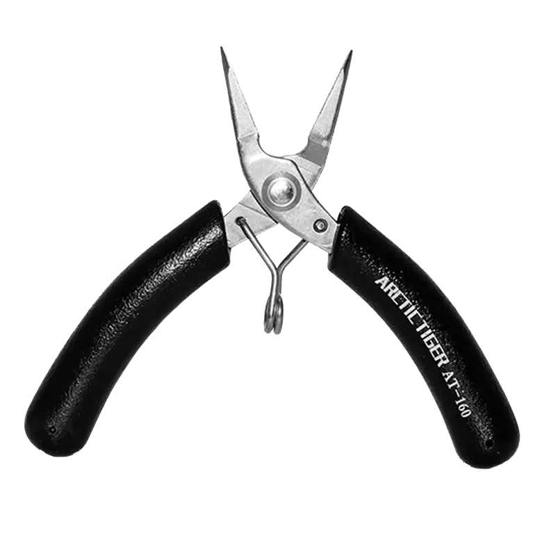 ARCTIC TIGER AT-160 Toothless Needle Nose Mini Palm Stainless Steel Cutting Plier Jewelry Making Ha