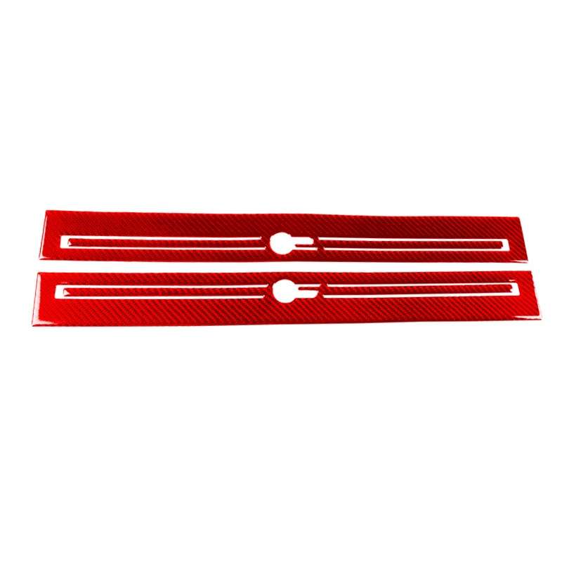 For Jaguar F-TYPE 2013+ Left And Right Drive Universal Door Sill Decorative Sticker(Red)