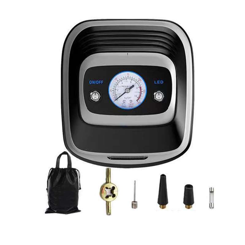 12V Metal Cylinder Smart Digital Display Portable Mini Tire Pump, Specification: No. 30 Manual Shutd
