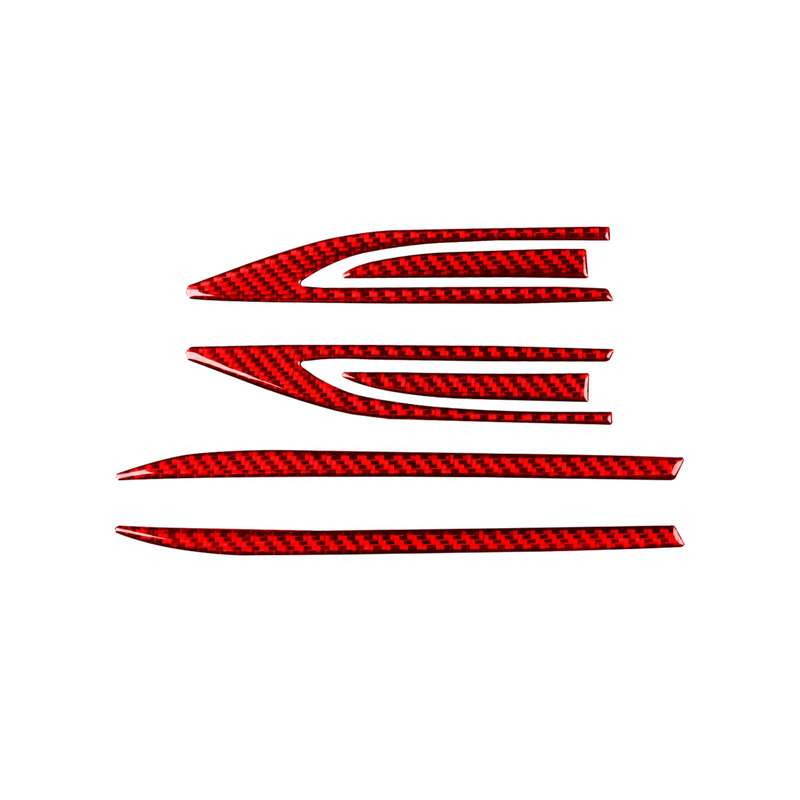 For Volkswagen Sagitar 2019-2023 6pcs /Set Left-hand Drive Fender Sticker(Red)