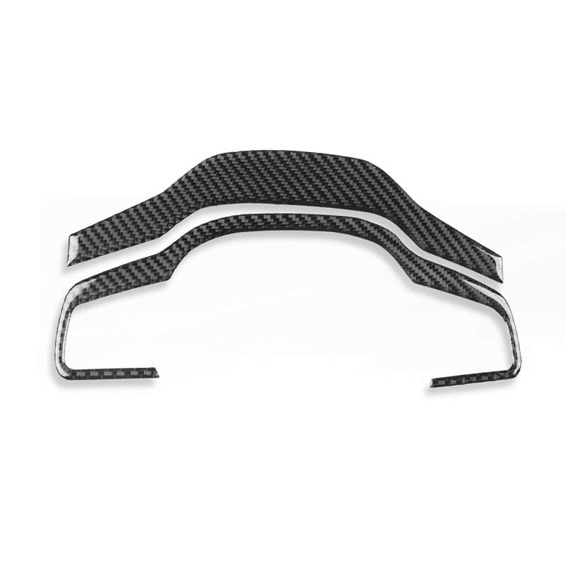For Jaguar F-TYPE 2013+ Left And Right Drive Universal Steering Wheel Cover Sticker(Black)