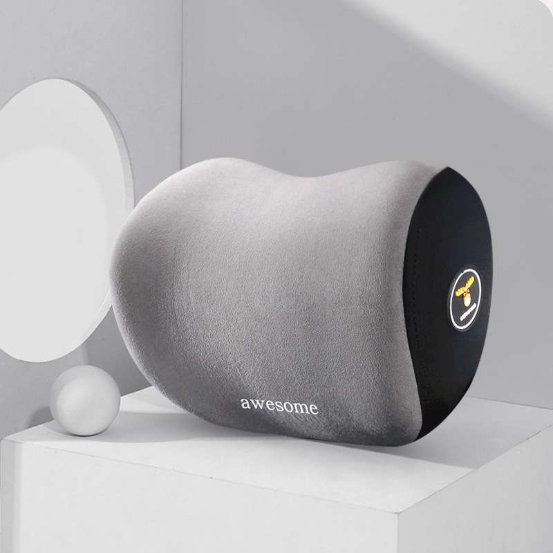 Car Memory Foam Neck Pillow Seat Spine Pillow, Color: Gray Headrest