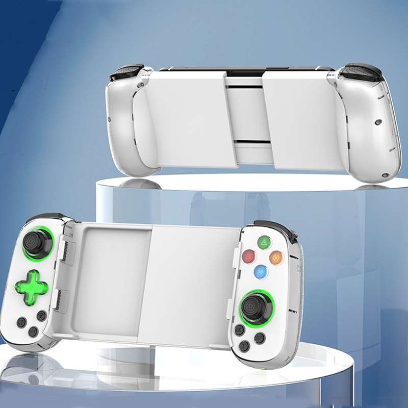 D7 BT5.0 Retractable Gamepad With Light For PC / Android / IPhone /Win7 10 11/Mac OS/Switch(Black)