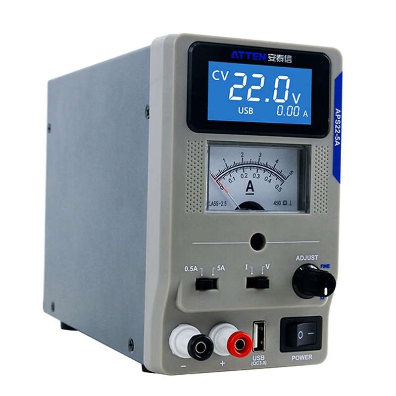 ATTEN APS22-5A 22V 5A USB Digital Variable Adjustable Laboratory DC Power Supply For Mobile Repair,