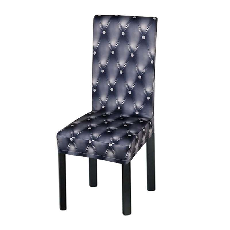 Anti-Fouling Household Chair Cover Dining Chair Sleeve One-Piece Stretch Chair Cover(Champagne)