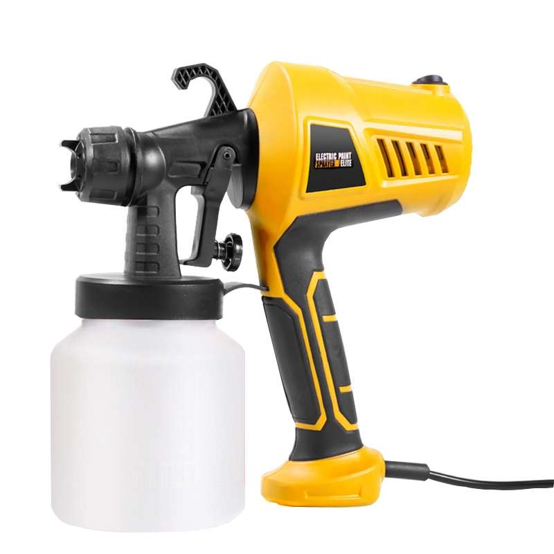 HILDA High Voltage Motorized Paint Spray Tool Portable And Detachable, Specification: US Plug Yellow