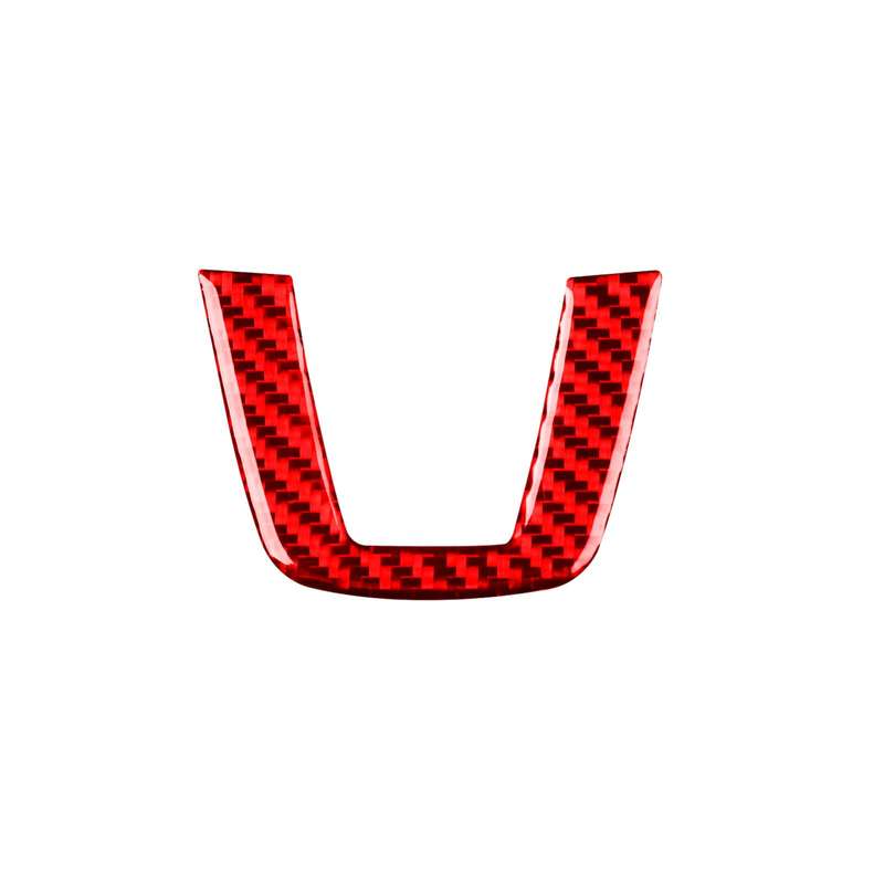 For Volkswagen Sagitar 2019-2023 Left-hand Drive Steering Wheel Chin Decoration Sticker(Red)