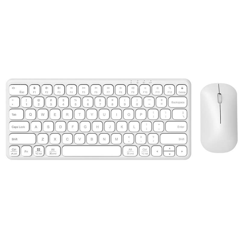 B087 2.4G Portable 78 Keys Dual Mode Wireless Bluetooth Keyboard And Mouse, Style: Keyboard Mouse Se