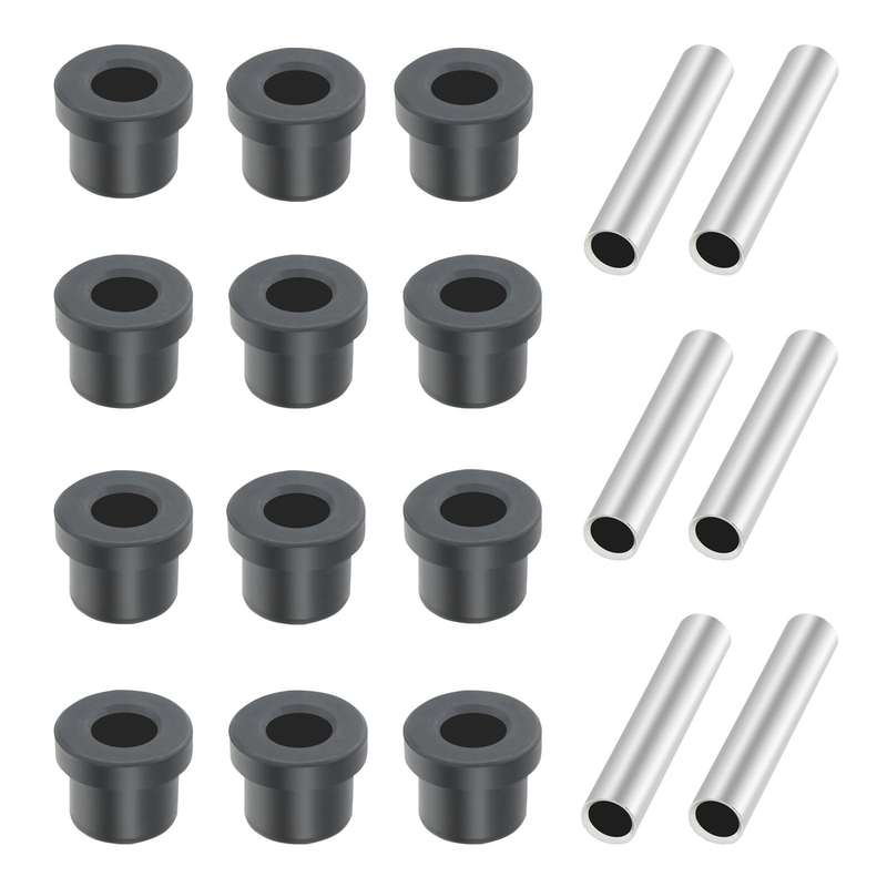 12pcs Rubber Sleeve+ 6pcs Iron Sleeve For EZGO TXT Golf Cart Steel Plate Rubber Sleeve Iron Sleeve K