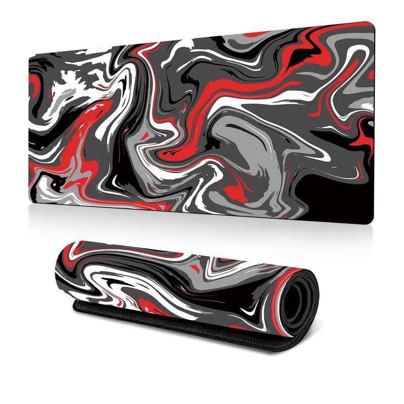 Large Abstract Mouse Pad Gamer Office Computer Desk Mat, Size: 400 x 900 x 2mm(Abstract Fluid 23)
