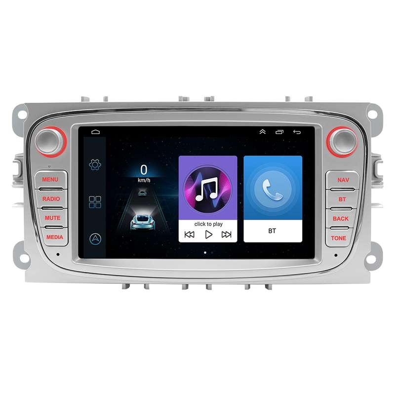 For Ford Focus 7 Inch HD Android Navigation Bluetooth RDS Radio, Size: 1+32G(Silver)