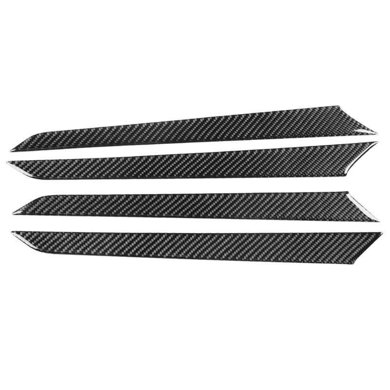 For Volkswagen Sagitar 2019-2023 4pcs /Set Left-hand Drive Door Panel Sticker(Black)