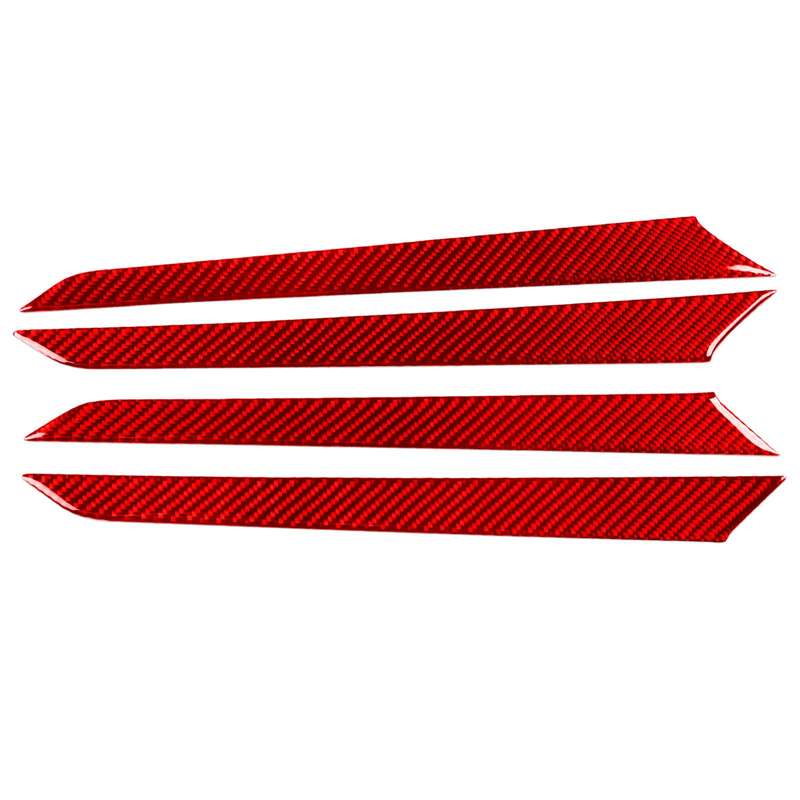 For Volkswagen Sagitar 2019-2023 4pcs /Set Left-hand Drive Door Panel Sticker(Red)