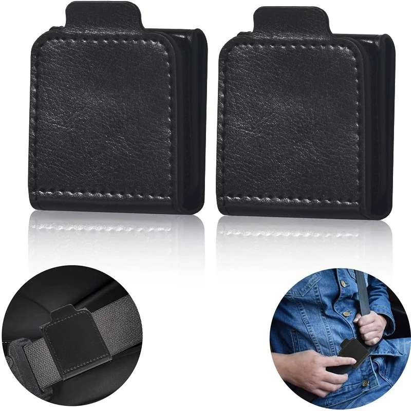 1pair Child and Adult Car Seat Belt Anti-strangle Adjuster(Black)