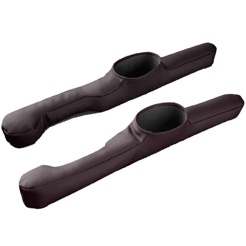 1pair Car Seat Storage Organizer Seat Anti Leakage Seam Fillers(Dark Coffee)