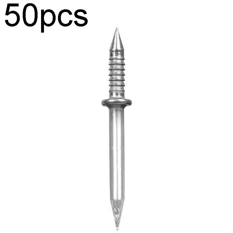 50pcs+1 Tool Skirting Non-Punch Markless Nails Single Headed Bi-Directional Crook Nails Bagged