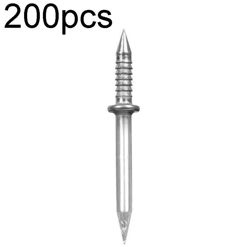 200pcs+1 Tool Skirting Non-Punch Markless Nails Single Headed Bi-Directional Crook Nails Bagged