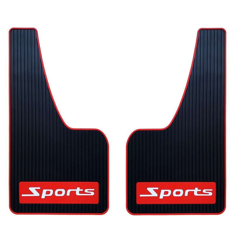2pcs Car Tire Mud Flap Modification Plastic Anti-Splash Mud Flap, Style: Large Sports