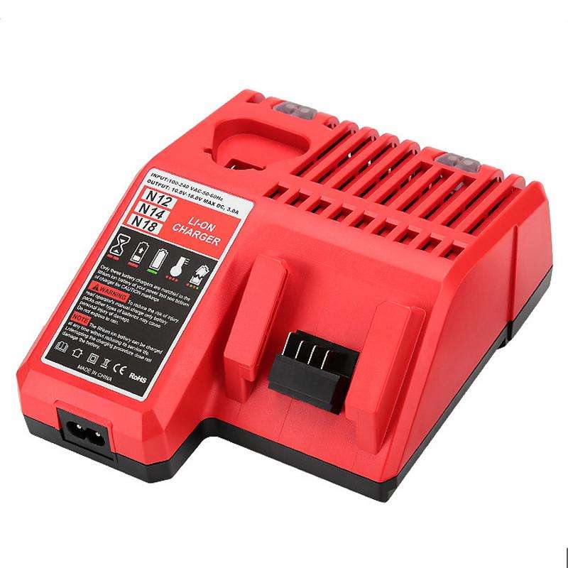 M12-18C For Milwaukee 18V Power Tools Battery Charger, Plug: EU