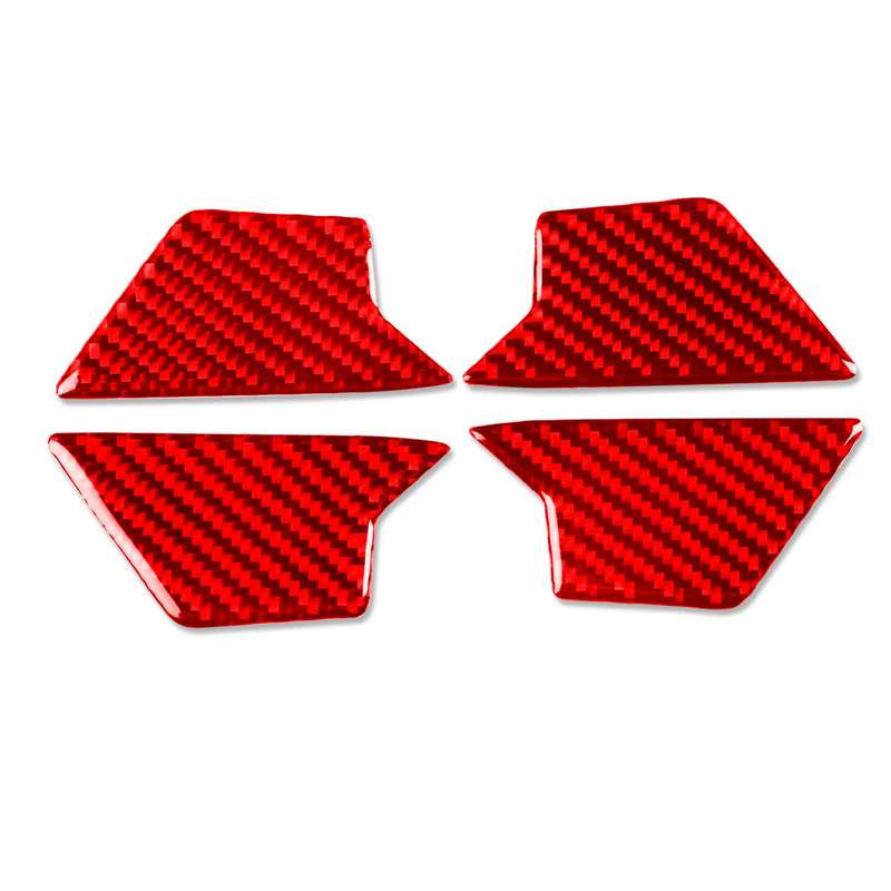 For Volkswagen Sagitar 2019-2023 4pcs /Set Left-hand Drive Door Inner Bowl Sticker(Red)