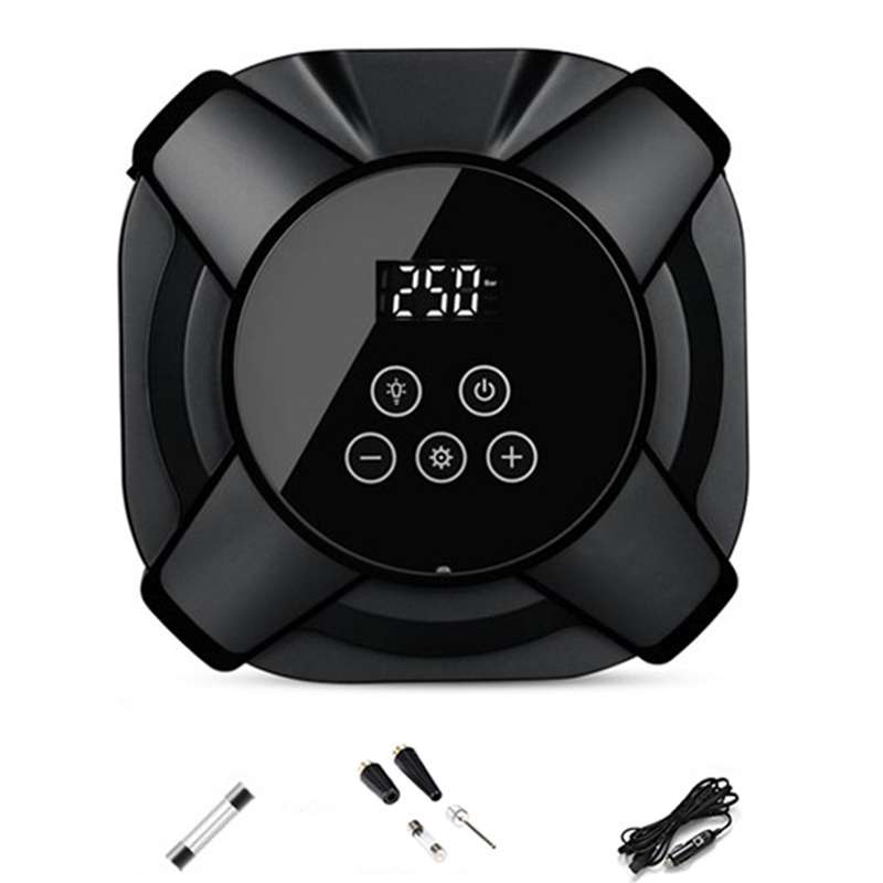 19 Cylinders Car Intelligent Digital Display Inflator Pump Portable Car Tire Pneumatic Engine(Black)