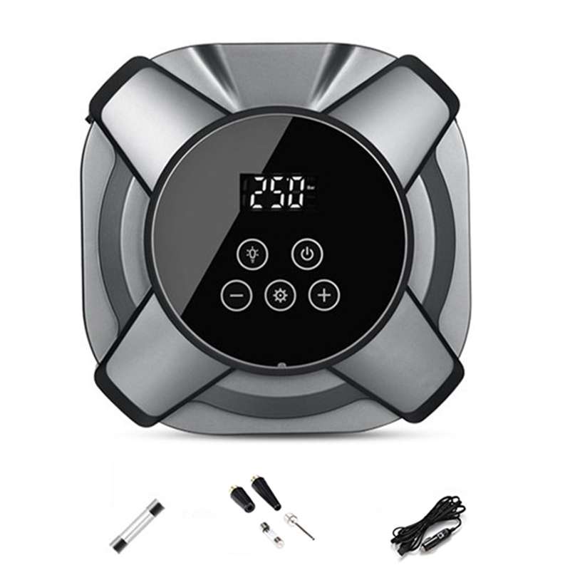 19 Cylinders Car Intelligent Digital Display Inflator Pump Portable Car Tire Pneumatic Engine(Silver