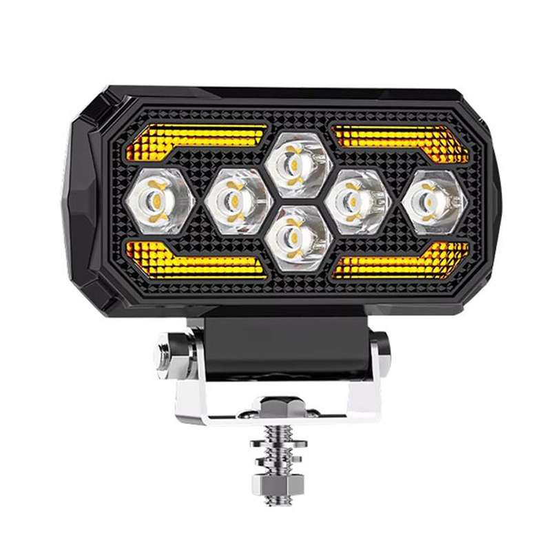 4.5 Inch Square Mixed Luminous Angel Eye Car Work Light(X13)