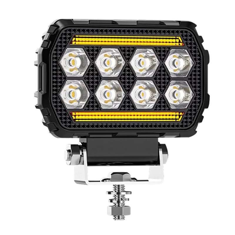 4.5 Inch Square Mixed Luminous Angel Eye Car Work Light(X12)