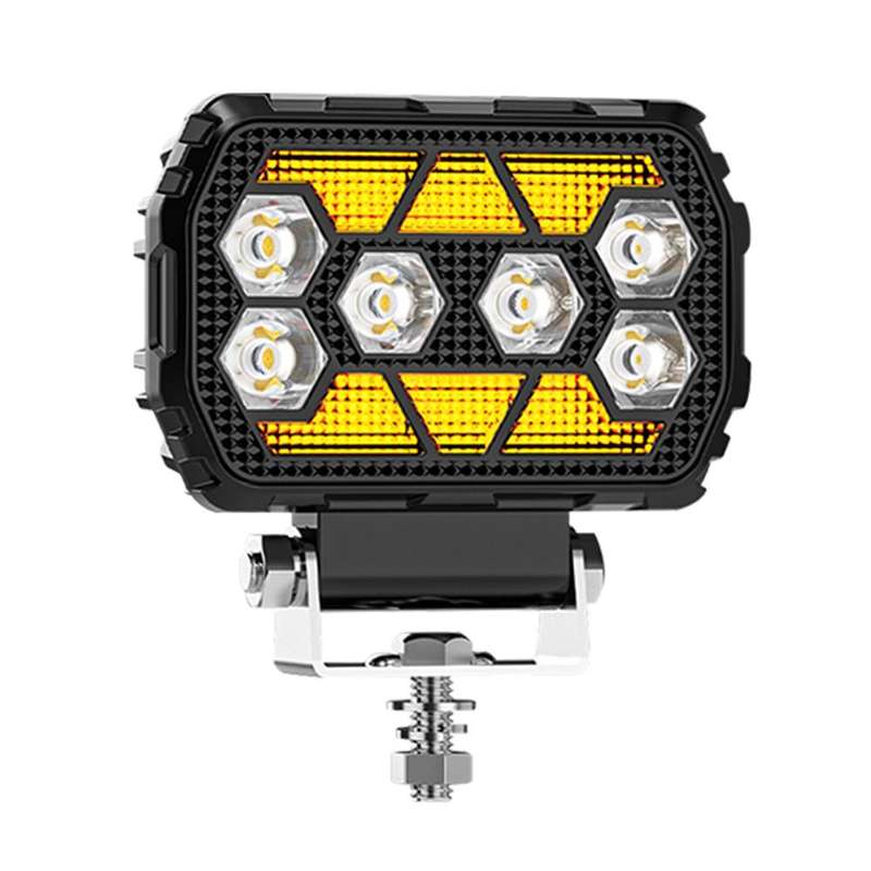 4.5 Inch Square Mixed Luminous Angel Eye Car Work Light(X11)