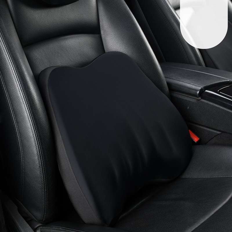 Car Memory Foam Neck Pillow Car Neck Rest Silk Pillow Car Seat Cervical Cushion, Style: Lumbar Pad B