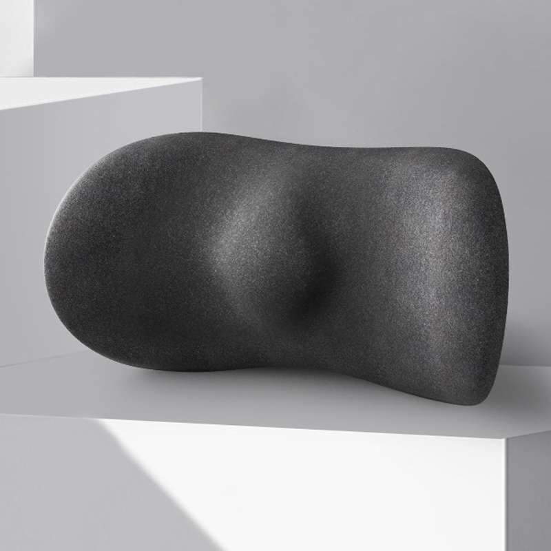Car Cushion Driving Seat Cervical Support Backrest Pillow, Style: Waist Pad Black