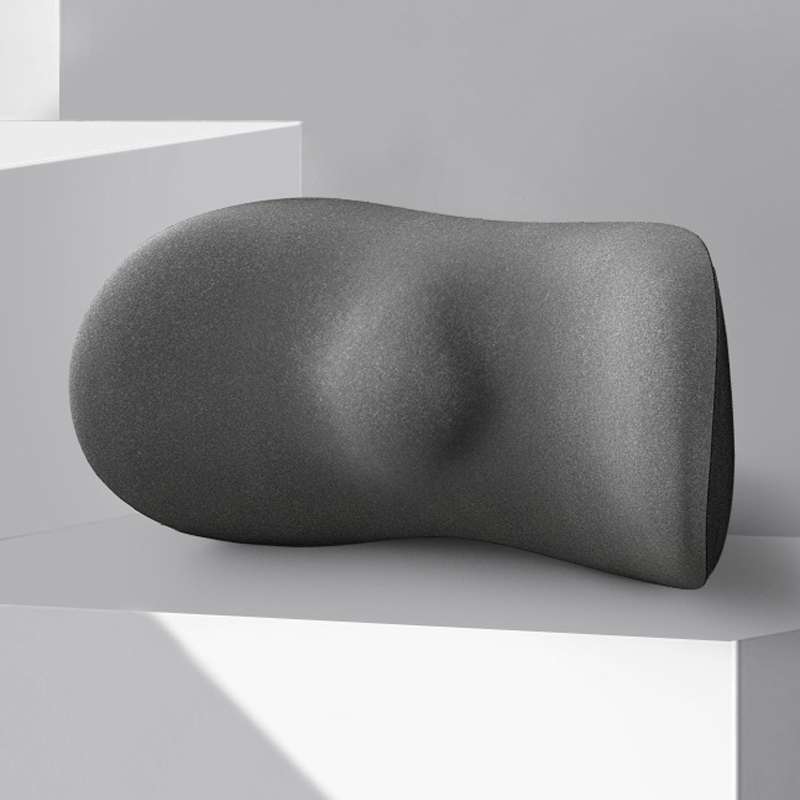 Car Cushion Driving Seat Cervical Support Backrest Pillow, Style: Waist Pad Gray