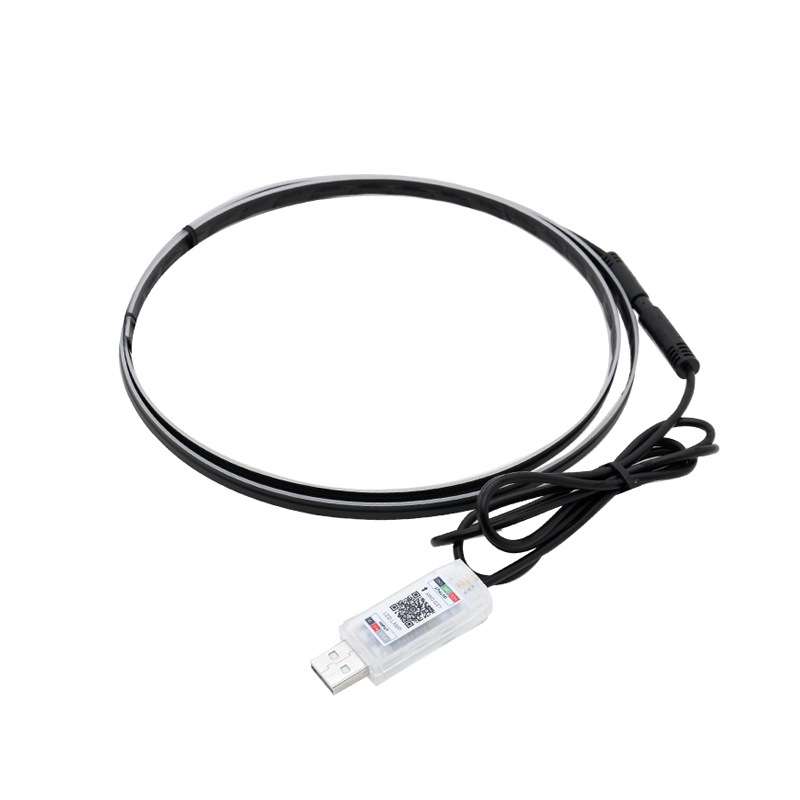Car Interior Fiber Optic Cold Light RGB Ambient Lamp Center Phantom Footwell Atmosphere Lights, Styl