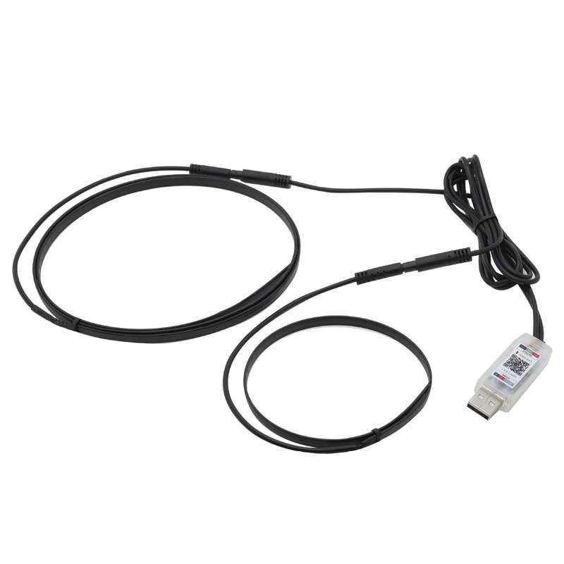 Car Interior Fiber Optic Cold Light RGB Ambient Lamp Center Phantom Footwell Atmosphere Lights, Styl