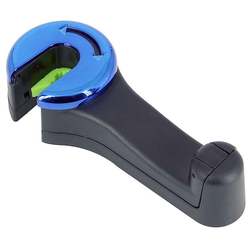 Car Back Seat Double Hook Phone Holder, Color: Blue