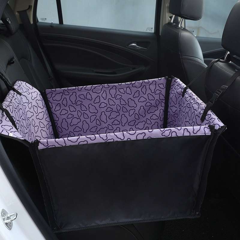 Car Single Seat Waterproof Pet Seat Protective Pad, Color: Purple Cloud